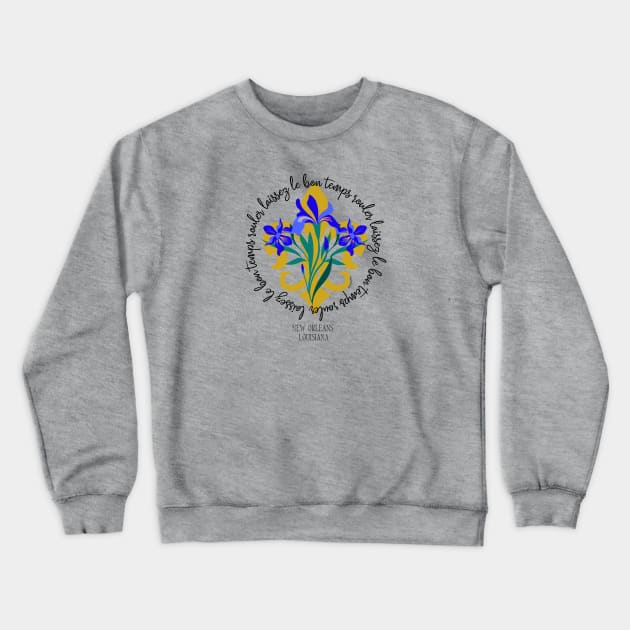 Laissez Le Bon Temps Rouler Mardi Gras Crewneck Sweatshirt by NOLA Bookish Vamp